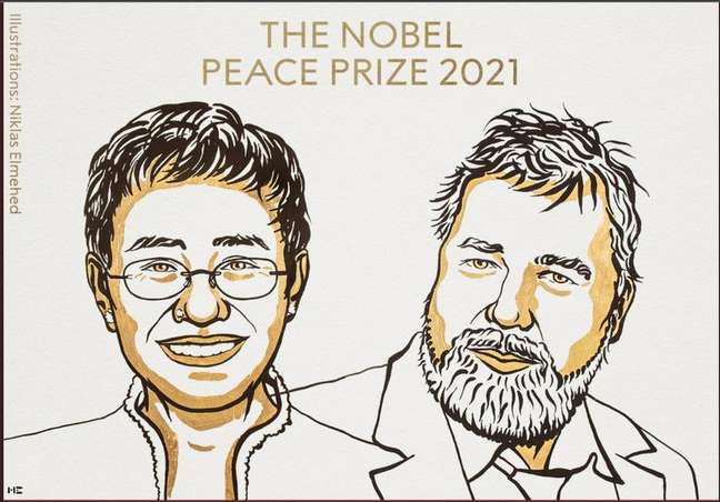 Nobel da Paz 2021 vai para jornalistas de Filipinas e Rússia